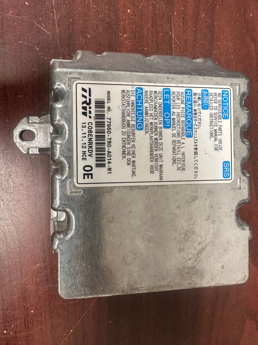 HONDA CIVIC SRS CONTROL MODULE UNIT PN: 77960-TR0-A014-M1 (P