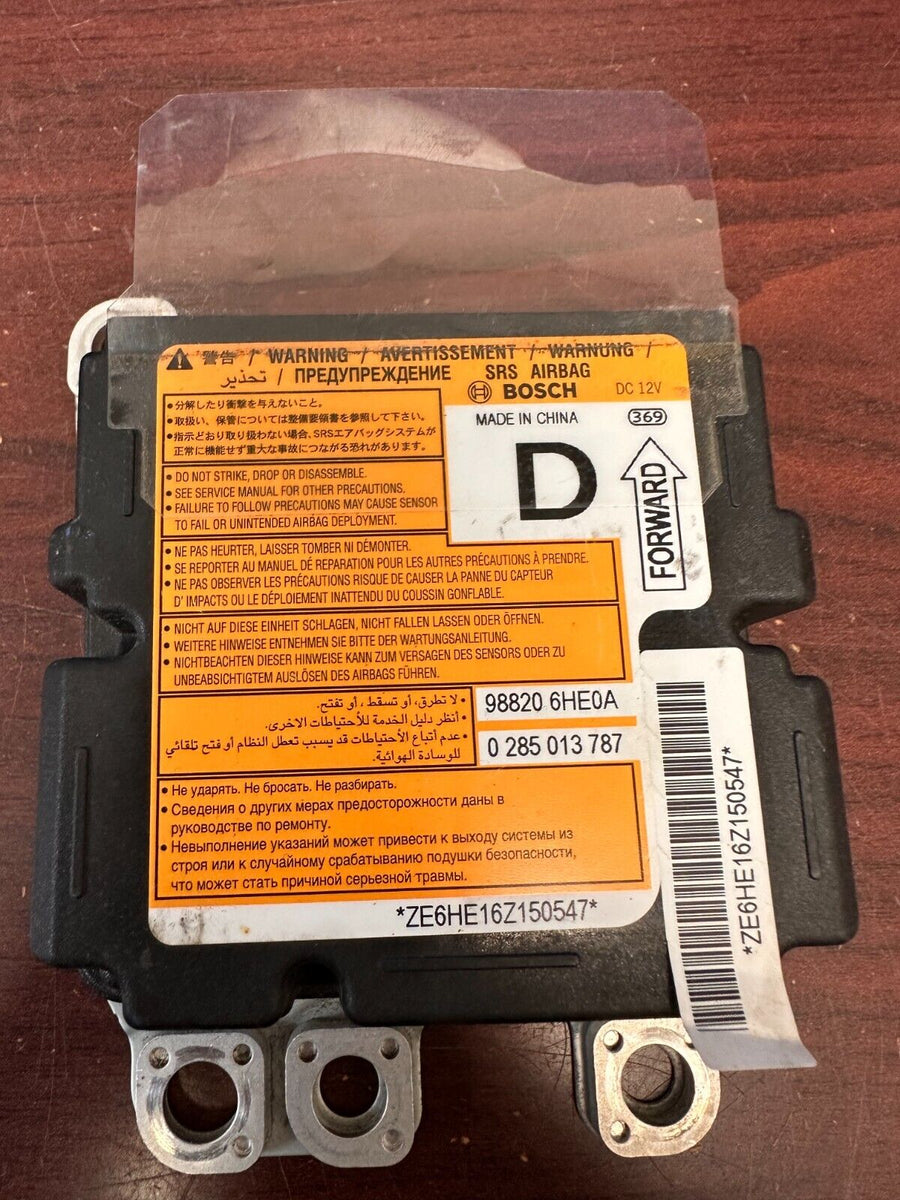 INFINITI Q50 AIRBAG CONTROL MODULE PN 988206HE0A (P) Airbag Master Tech