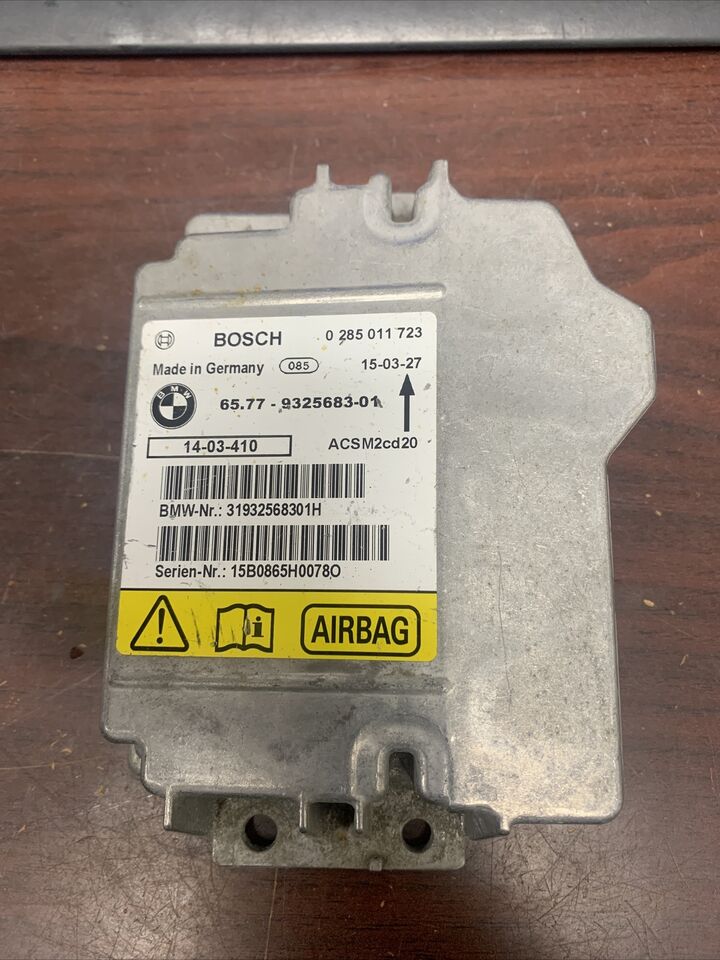 BMW X1 AIRBAG CONTROL MODULE P/N 6577932568301 (P) Airbag Master Tech