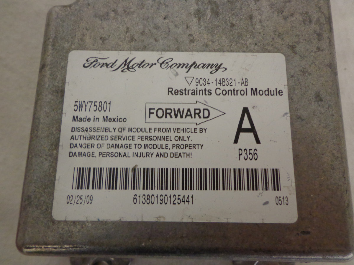 Ford F250 Airbag Module 9C3414B321AB (P) Airbag Master Tech