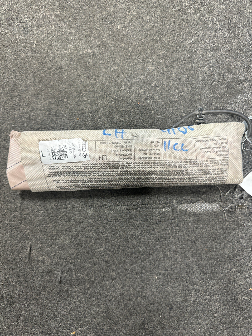 2009-2017 VOLKSWAGEN CC LEFT DRIVER SEAT AIRBAG (LH) (P) CUT WIRE