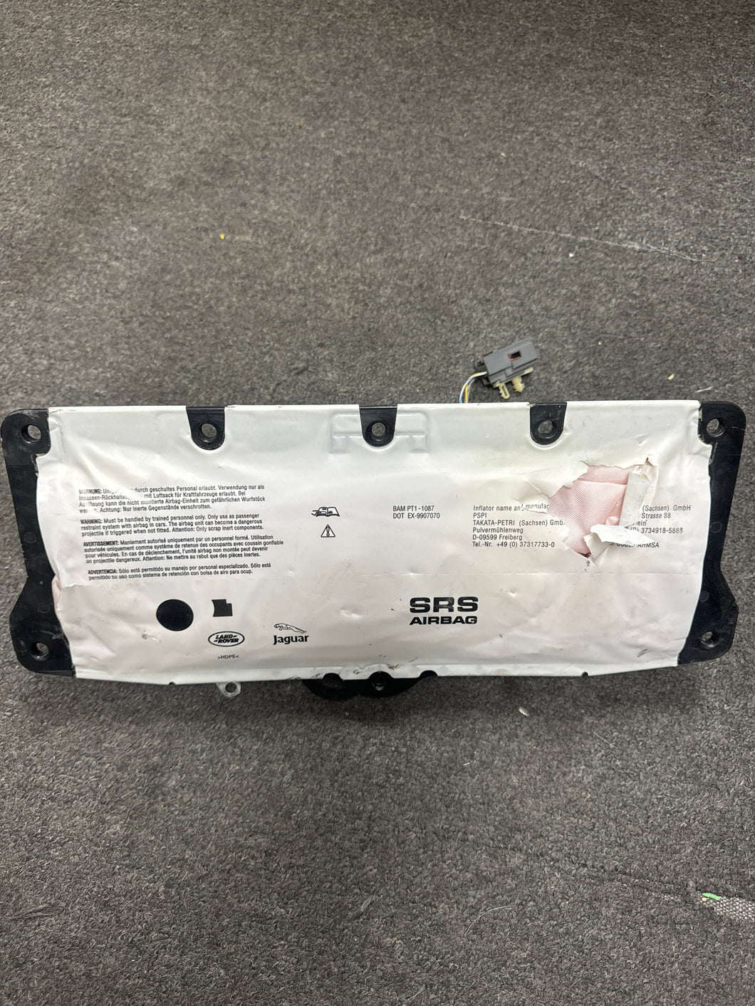 2009-2015 JAGUAR XF PASSENGER DASH AIRBAG (P) PN: 9X23-F044A74 AB