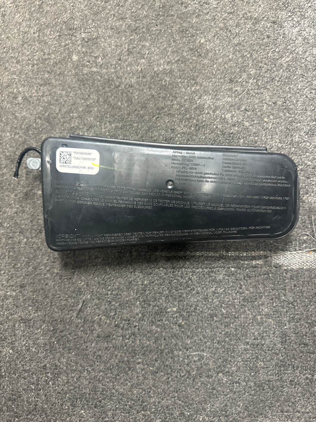 2008-2014 JEEP COMPASS FRONT RIGHT PASSENGER SEAT AIRBAG (RH) (P)