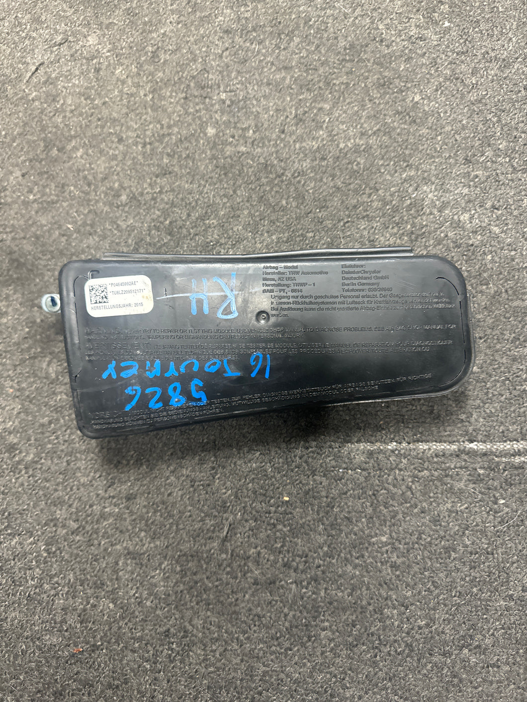 2009-2017 DODGE JOURNEY FRONT RIGHT PASSENGER SEAT AIRBAG (RH) (P)