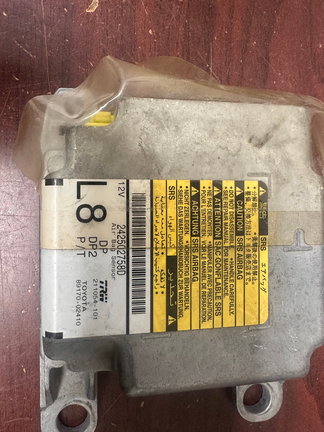 TOYOTA COROLLA SRS CONTROL MOUDULE UNIT PN: 89170-02410 (P)