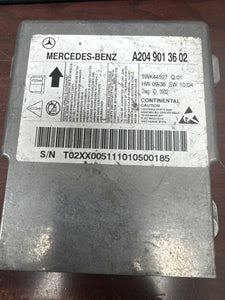 MERCEDES BENZ C-CLASS AIRBAG CONTROL MODULE PN: A2049013602 (P)