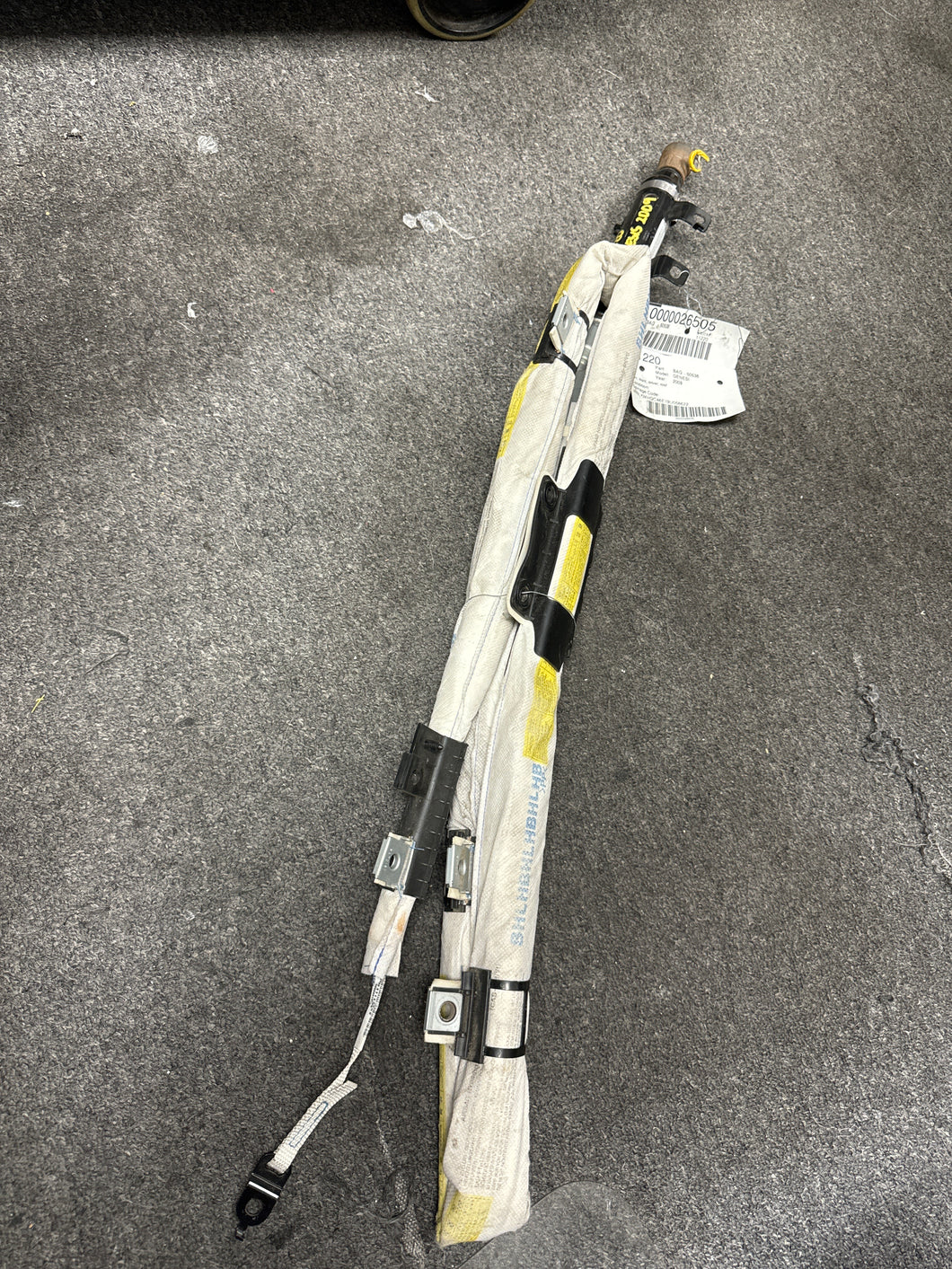 2009-2014 HYUNDAI GENESIS DRIVER ROOF CURTAIN AIRBAG (RH) (P)
