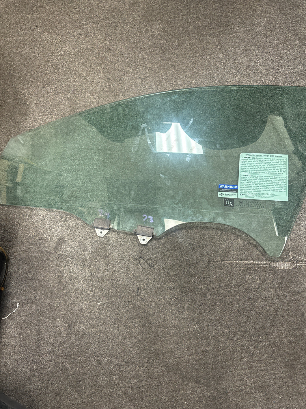 2016-2021 ACURA ILX FRONT LEFT DRIVER DOOR WINDOW GLASS (LH) (P)