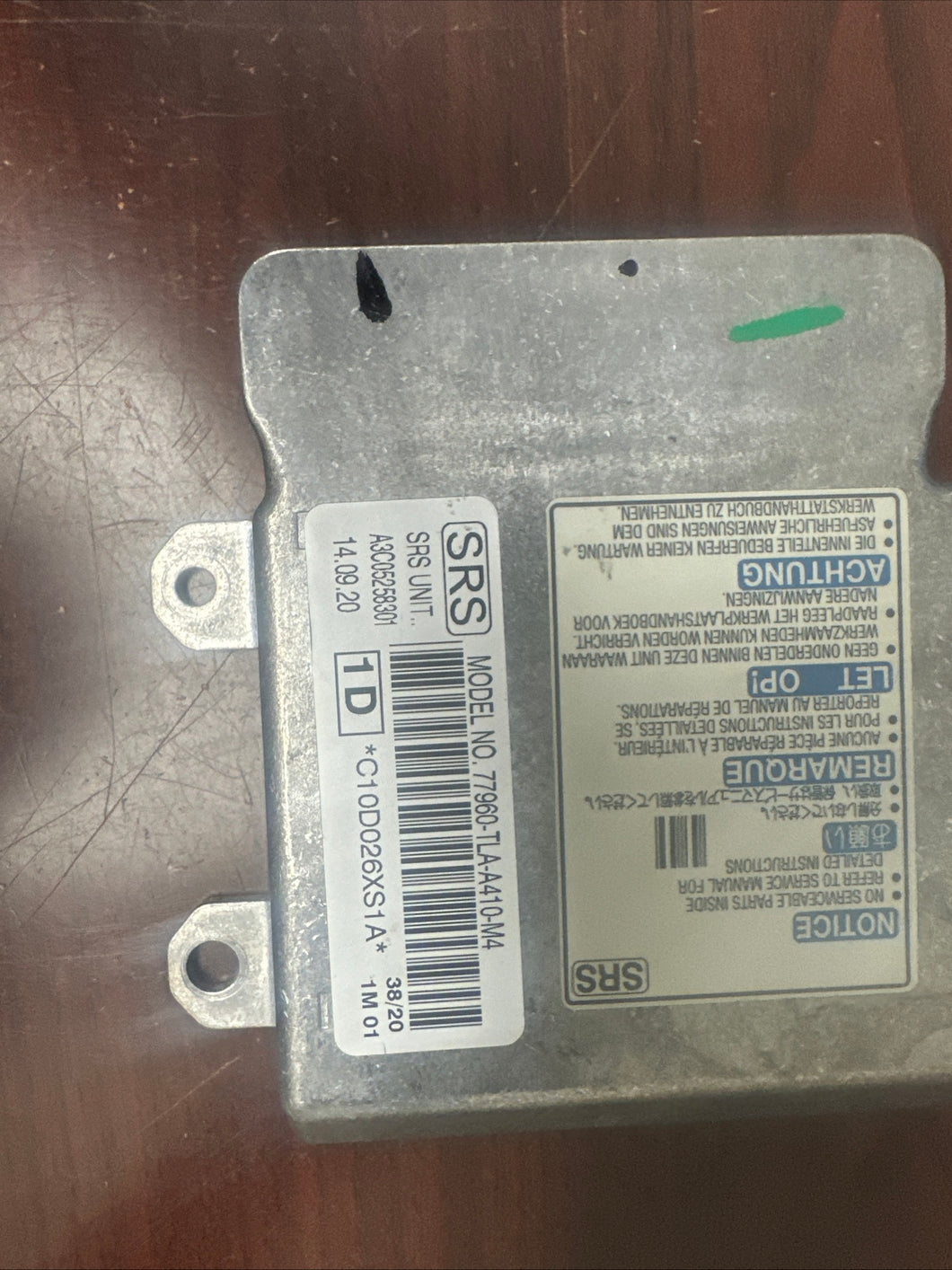 77960-SCV-A71 - Genuine Honda SRS Unit (Siemens)