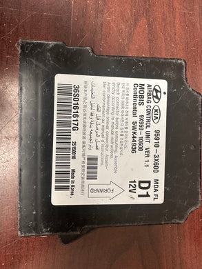 HYUNDAI ELANTRA SRS CONTROL MODULE UNIT PN: 95910-3X600