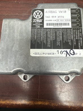 VOLKSWAGEN TIGUAN AIRBAG CONTROL MODULE PN: 5N0 959 655Q (P)