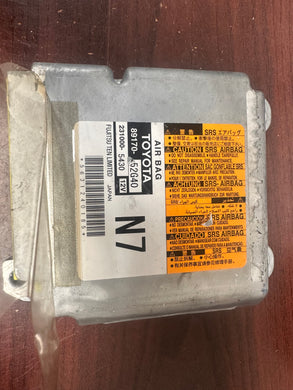 TOYOTA YARIS SRS CONTROL MOUDULE UNIT PN: 89170-52G40 (P)