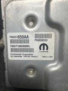 2016-2017 RAM PROMASTER CITY ENGINE CONTROL UNIT (P) PN: P68257650AA