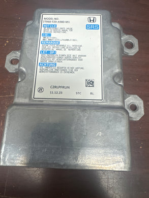 HONDA CIVIC AIRBAG CONTROL MODULE PN: 77960-T20-A980-M1 (P)
