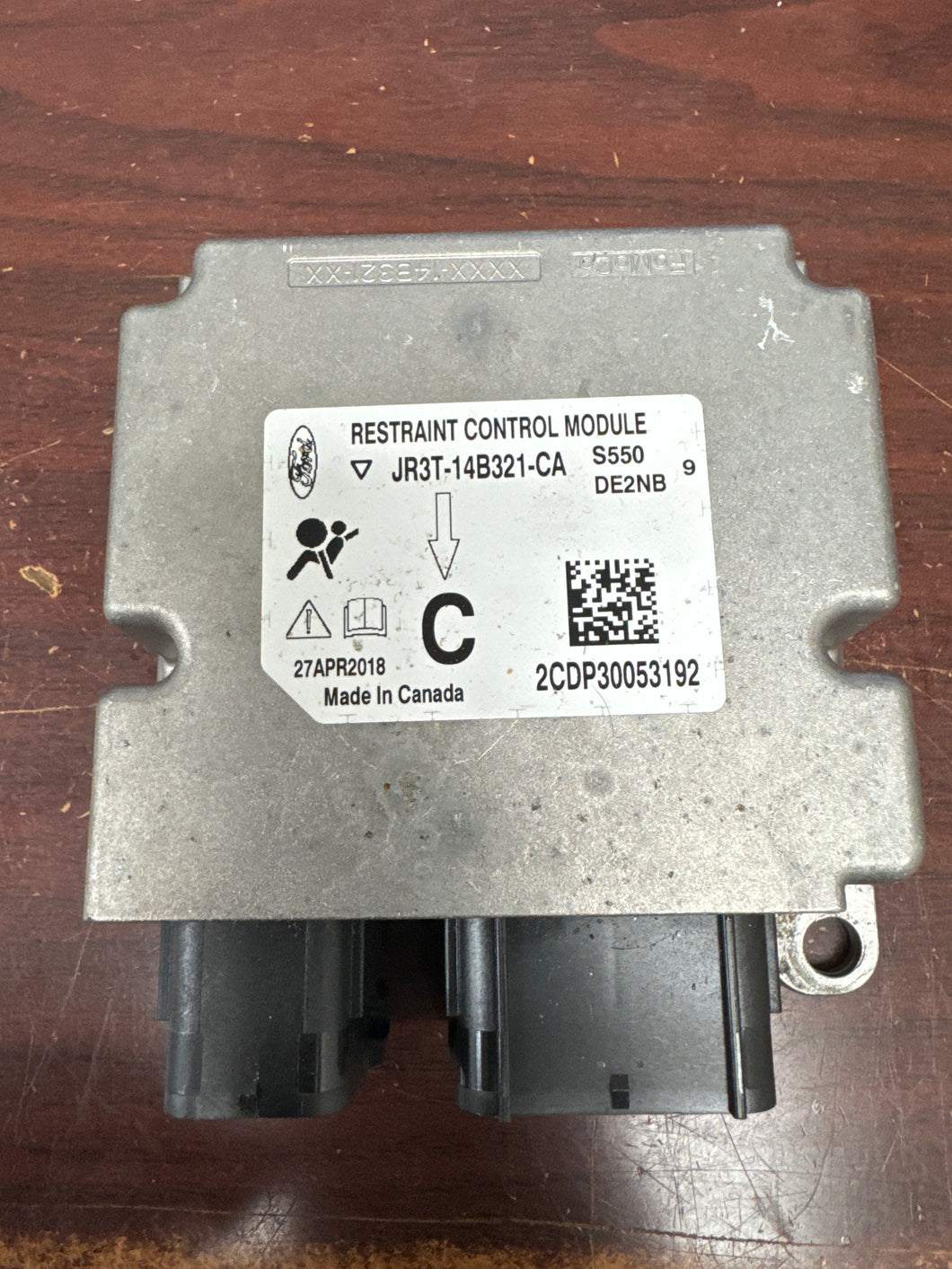 FORD MUSTANG AIRBAG CONTROL MODULE PN: JR3T-14B321-CA (P)
