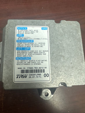 ACURA TL AIRBAG CONTROL MODULE PN: 77960-TK4-A012-M1 (P)