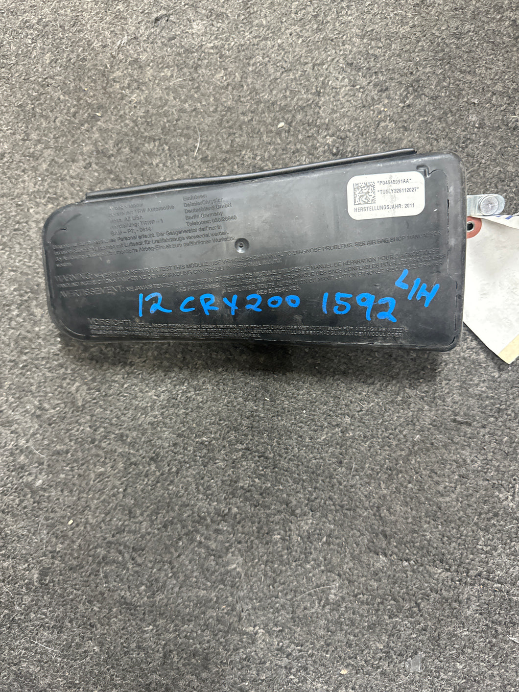2011-2014 CHRYSLER 200 JOURNEY LEFT DRIVER SEAT AIRBAG (LH) (P)