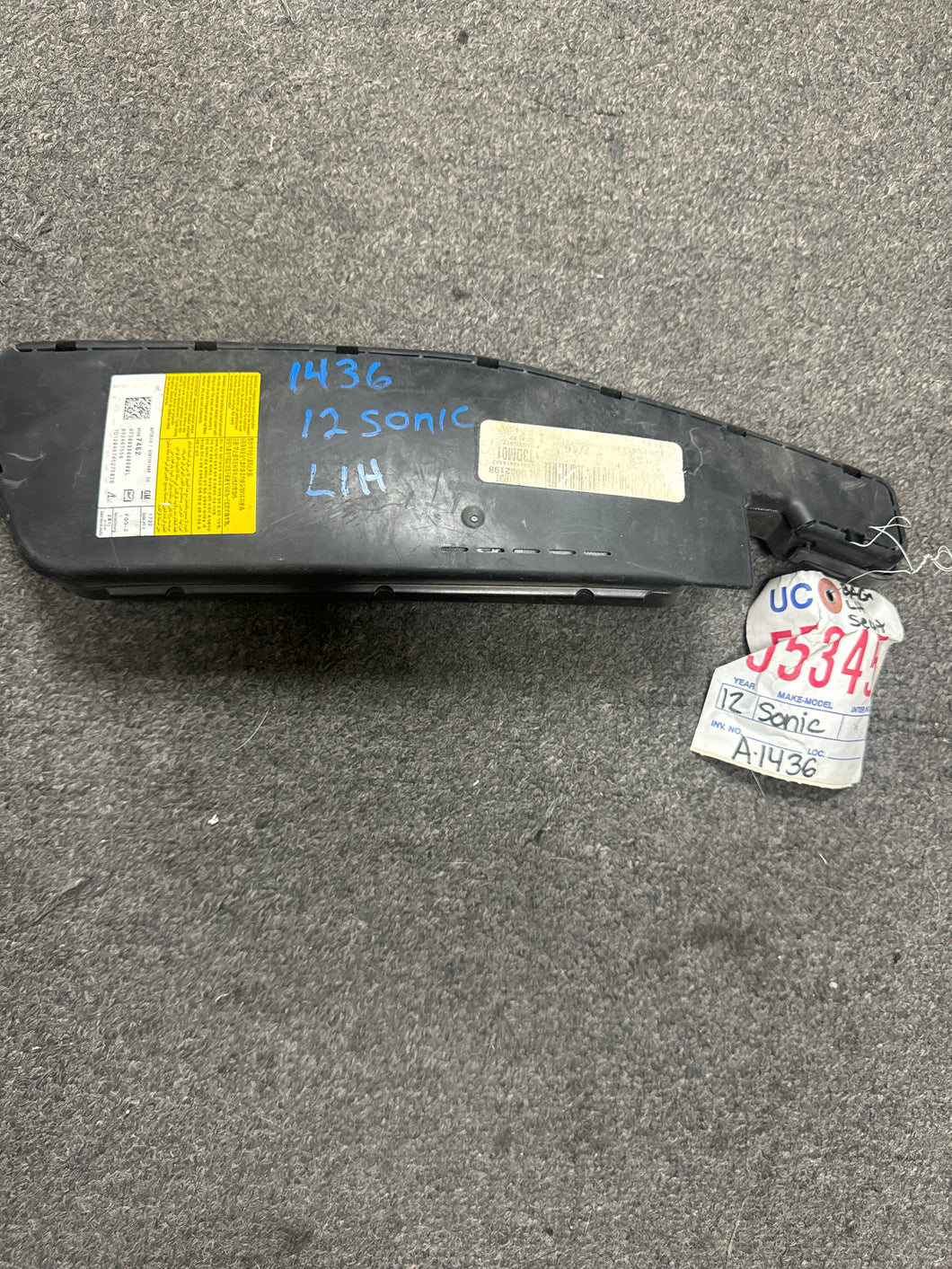 2012-2019 CHEVY SONIC FRONT DRIVER SEAT AIRBAG (LH) (P)