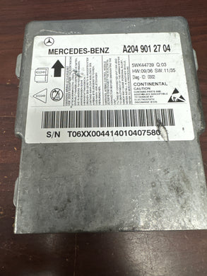 MERCEDES BENZ C-350 AIRBAG CONTROL MODULE PN: A204 901 27 04 (P)