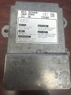 HONDA ACCORD AIRBAG CONTROL MODULE (P) PN: 77960-TVA-A460-M4
