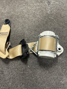 2009-2011 JAGUAR XF XFR X250 FRONT DRIVER SEATBELT (TAN) (LH) (P)