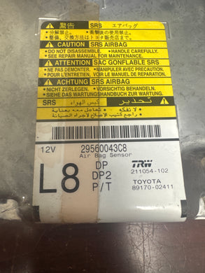 TOYOTA COROLLA AIRBAG CONTROL MODULE PN: 89170-02411 (P)