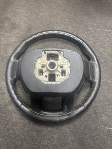 2015-2020 2015-2020 FORD F150 BLACK LEATHER STEERING WHEEL W/O BUTTONS (P)