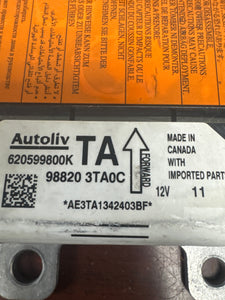NISSAN ALTIMA AIRBAG CONTROL MODULE PN: 98820 3TA0C (P)