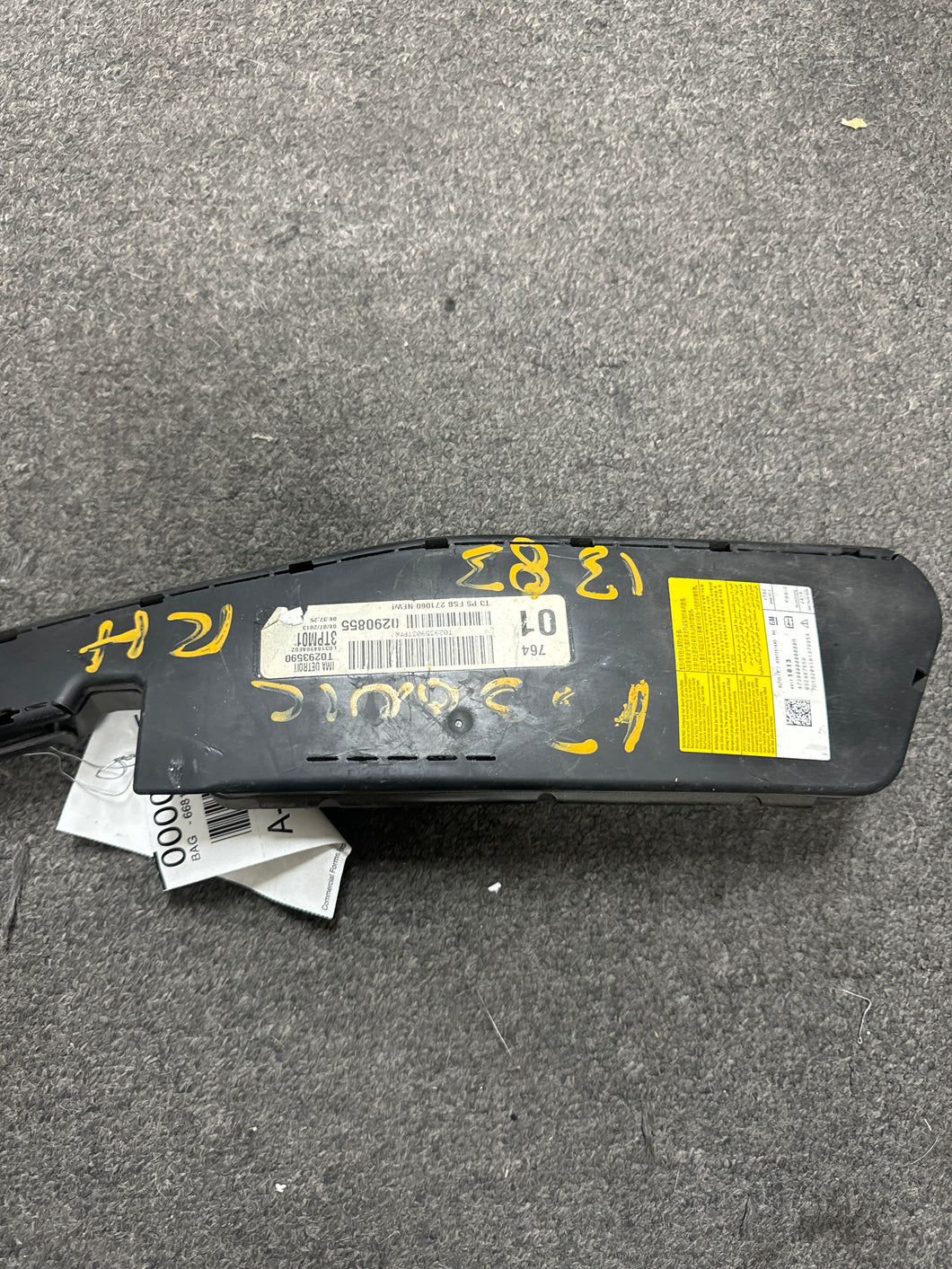 2012-2019 CHEVY SONIC PASSENGER SEAT AIRBAG (RH) (P)