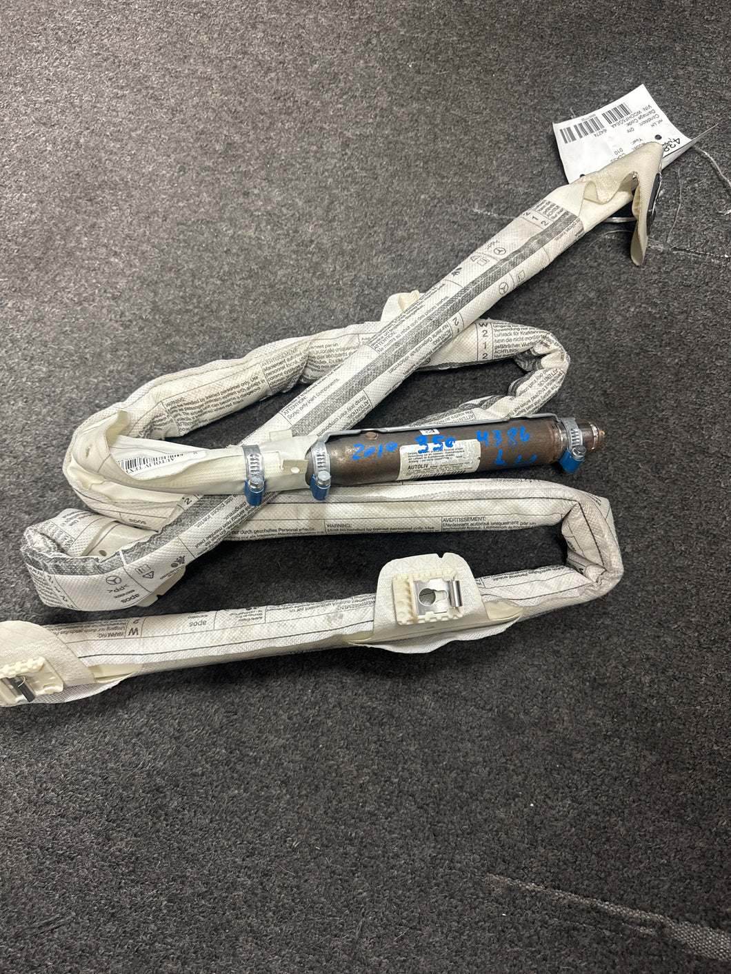 2009-2016 MERCEDES BENZ E-CLASS W212 C207 LEFT DRIVER ROOF CURTAIN AIRBAG (LH) (P)