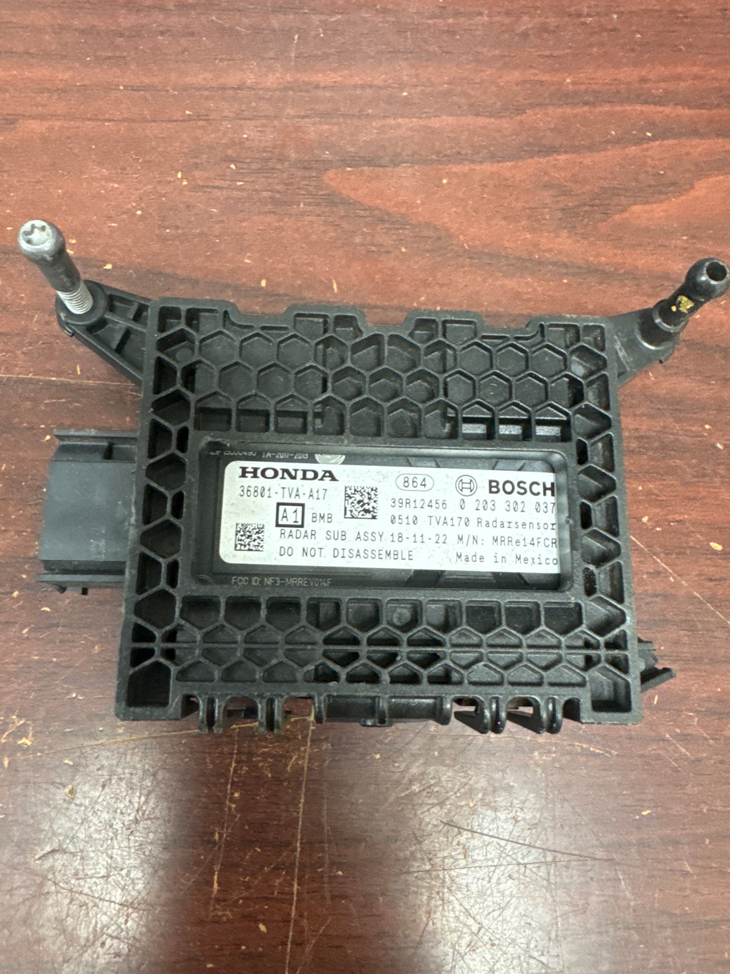 HONDA ACCORD FRONT RADAR MODULE SENSOR (P) PN: 36801-TVA-A17