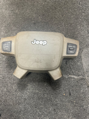 2005-2007 GRAND CHEROKEE DRIVER STEERING WHEEL AIRBAG (TAN) (P)