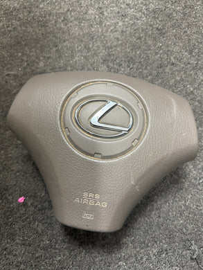 2002-2004 LEXUS ES300 DRIVER STEERING WHEEL AIRBAG (GRAY) (P)