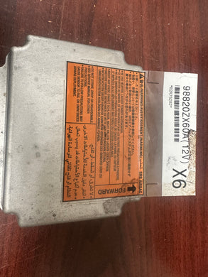 NISSAN ALTIMA SRS CONTROL MODULE UNIT PN: 98820ZX60A (P)