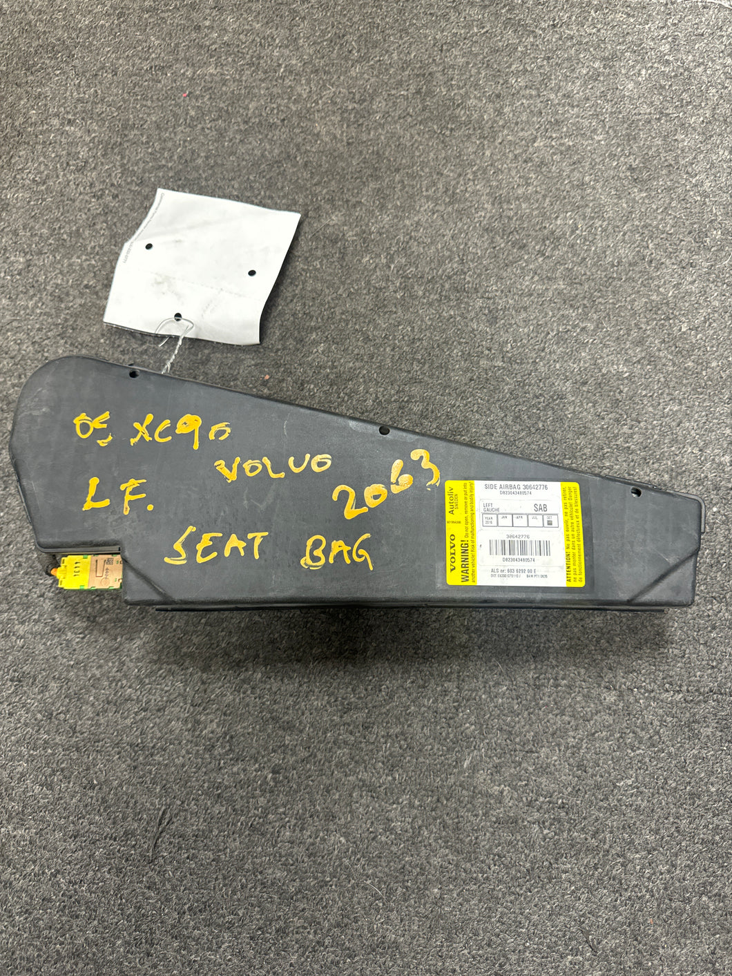 2005-2009 VOLVO XC90 FRONT LEFT DRIVER SEAT AIRBAG (LH) (P)
