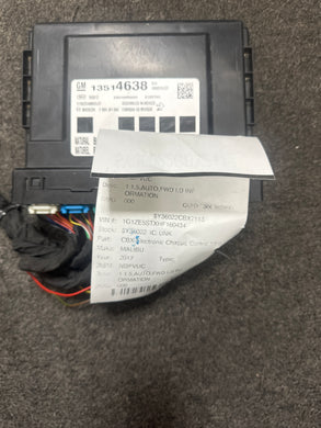 2017-2018 CHEVROLET CAMARO BODY CONTROL MODULE BCM (P) PN: 13514638