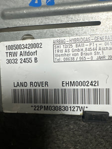 2003-2009 LAND ROVER RANGE ROVER L322 RIGHT PASSENGER REAR ROOF CURTAIN AIRBAG (RH) (P)