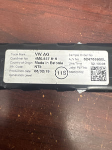 2018-2024 VOLKSWAGEN JETTA MK7 SEATBELT ADJUSTMENT RAIL (P) PN: 624765900L