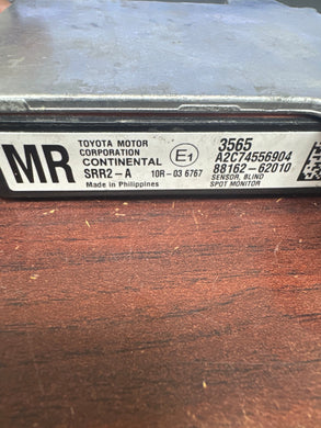 TOYOTA MIRAI REAR BLIND SPOT RADAR SENSOR MODULE (P) PN: 88162-62010