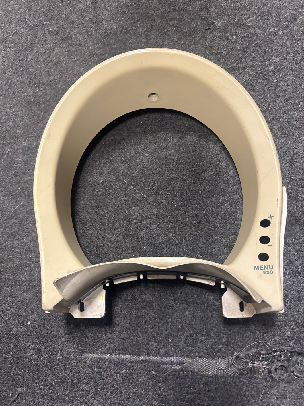 2012-2019 FIAT 500 SPEEDOMETER INSTRUMENT CLUSTER TRIM PANEL COVER (P) TAN