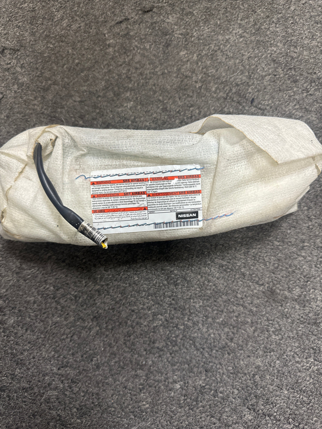 2011-2014 NISSAN ALTIMA FRONT RIGHT PASSENGER SEAT AIRBAG (RH) (P) CUT WIRE