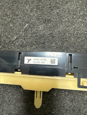 2016 TOYOTA RAV4 HAZARD SWITCH INDICATOR AND FLASHER SWITCH (P)