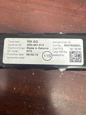 2018-2024 VOLKSWAGEN JETTA MK7 SEATBELT ADJUSTMENT RAIL (P) PN: 624765900L
