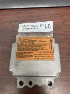 NISSAN ALTIMA AIRBAG CONTROL MODULE P/N 98820ZN80A (P)