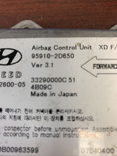 Load image into Gallery viewer, HYUNDAI ELANTRA AIRBAG CONTROL MODULE PN: 95910-2D650 (P)
