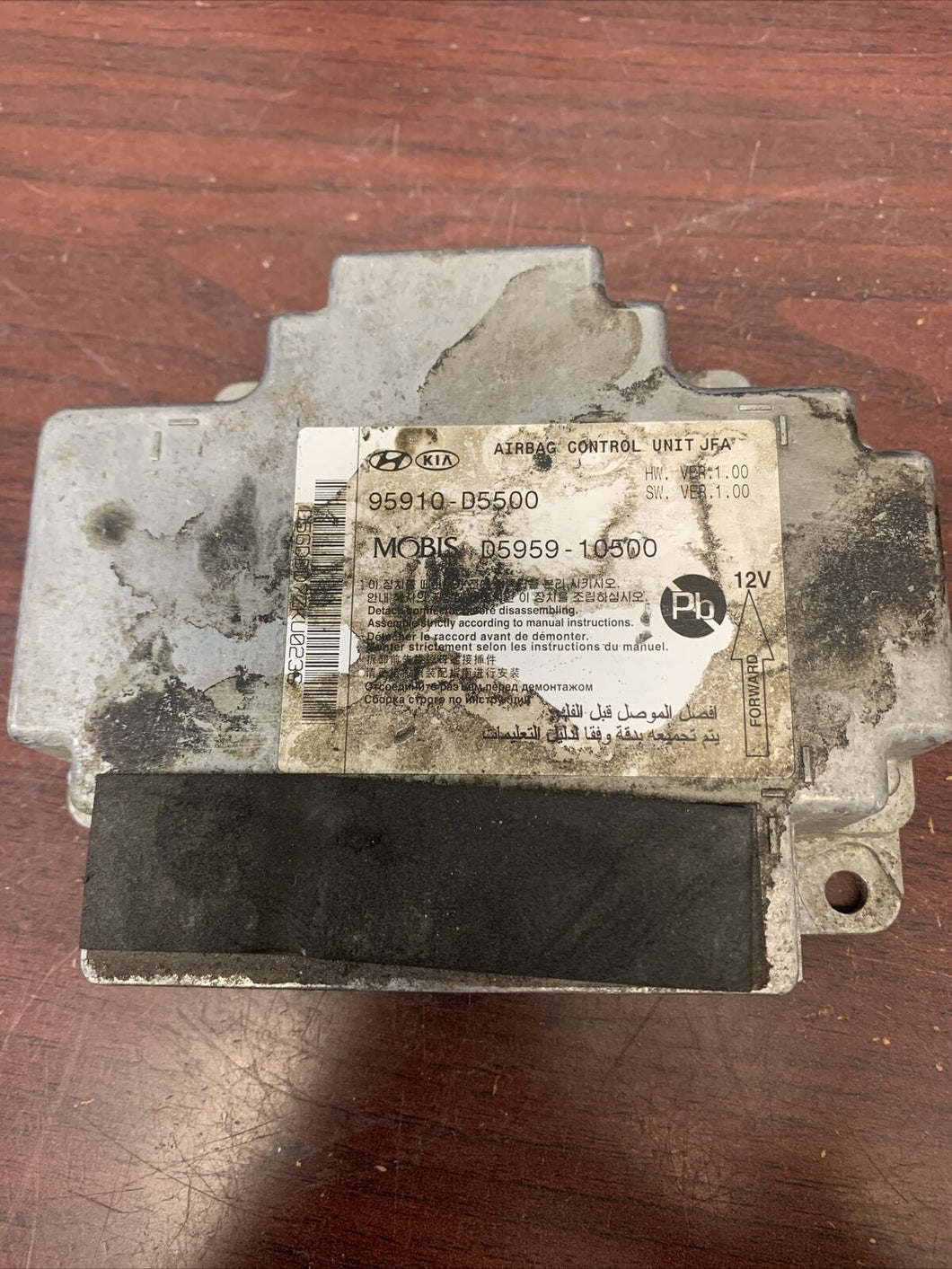 KIA OPTIMA AIRBAG CONTROL MODULE P/N 95910-D5500 (P)