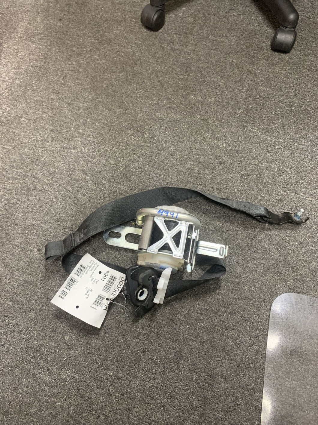 2011-2013 JEEP GRAND CHEROKEE FRONT PASSENGER SEAT BELT (RH) BLACK (P)