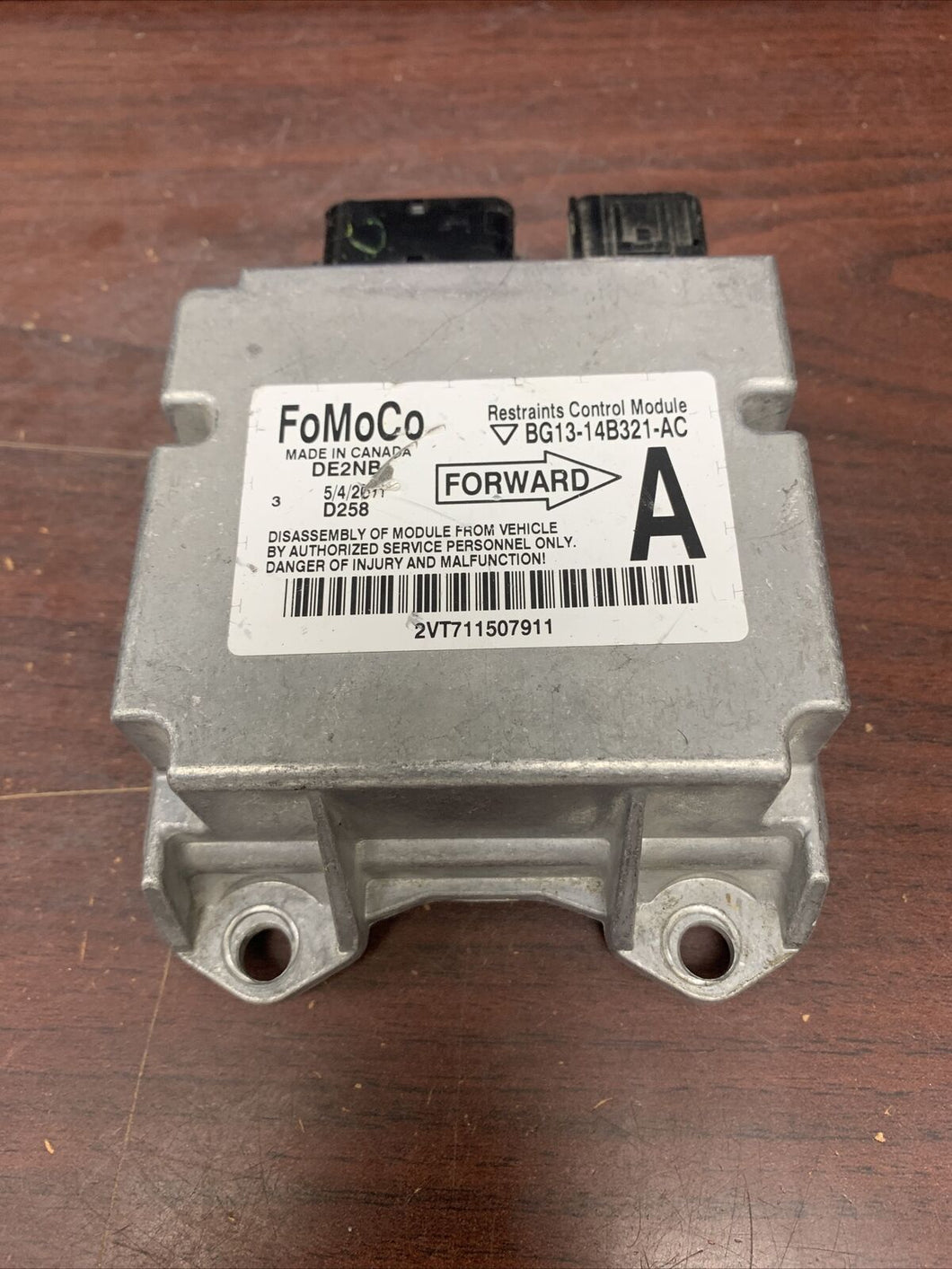 FORD TAURUS AIRBAG CONTROL MODULE P/N BG1314B321AC (P)