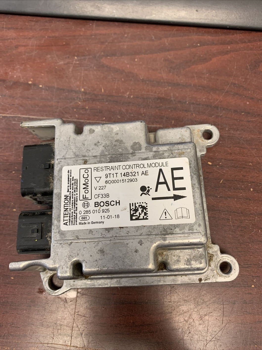 FORD TRANSIT AIRBAG CONTROL MODULE P/N 9T1T14B321AE (P)