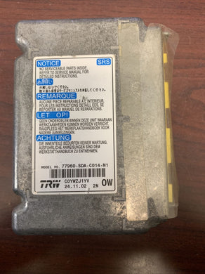 HONDA ACCORD AIRBAG CONTROL MODULE PN: 77960-SDA-C014-M1 (P)